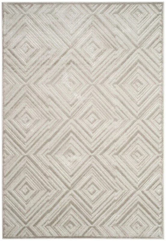 Safavieh Transitional Indoor Woven Rectangle Area Rug, Paradise Collection, PAR948, in Silver, 155 X 229 cm for Living Room, Bedroom or Any Indoor Space