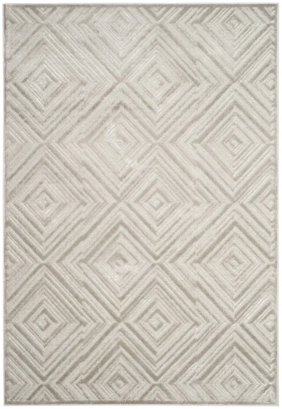 Safavieh Transitional Indoor Woven Rectangle Area Rug, Paradise Collection, PAR948, in Silver, 201 X 279 cm for Living Room, Bedroom or Any Indoor Space