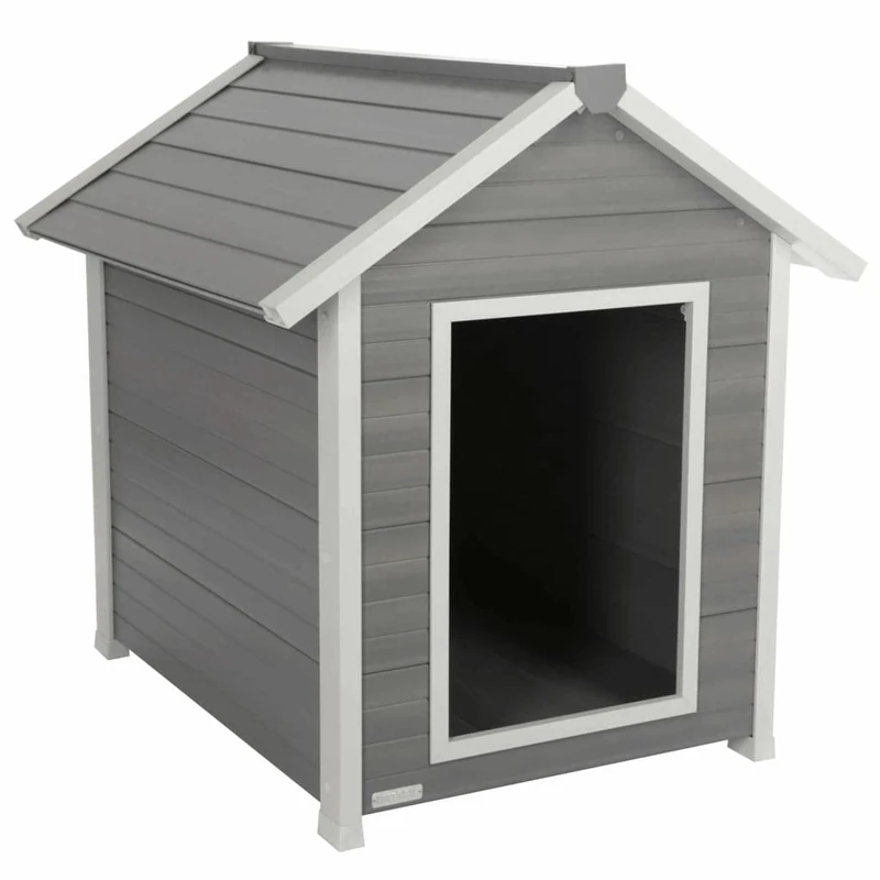 Kerbl Hendry Eco Dog House (Dog House with Swing Door, 108.5 x 84 x 15 cm Dog Area) 80580