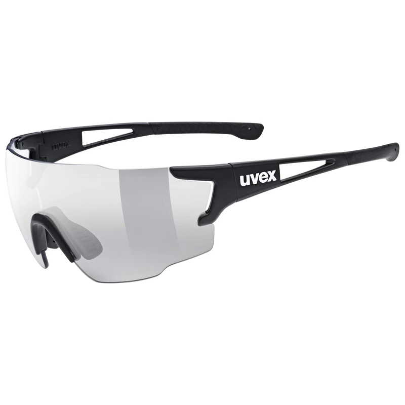 uvex Sportstyle 804 V - Sports Sunglasses for Men and Women - Self-Tinting Lenses - Anti-Fog Technology - Black Matt/Smoke - One Size