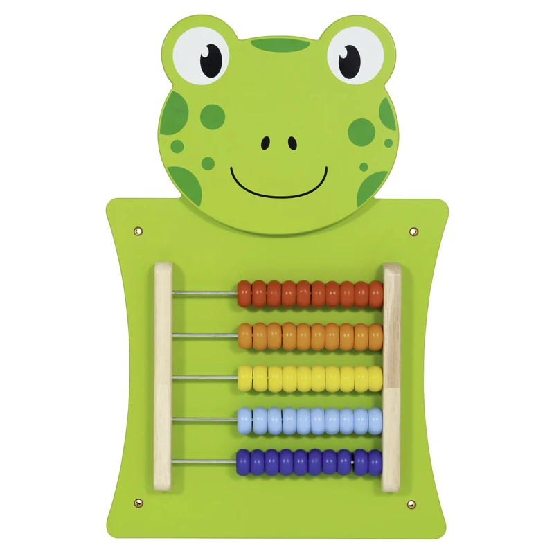 SPARK & WOW Frog Activity Wall Panel | Toddler Activity Centre | Wall-Mounted Toy for Kids Aged 18M+ | Decor for Bedrooms and Play Areas - Image 1