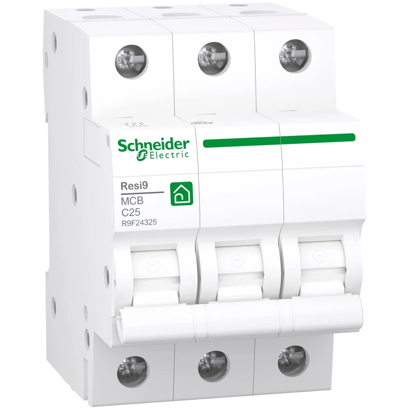 Schneider Electric Circuit Breaker RESI9 3P 25A C 6KA R9F24325
