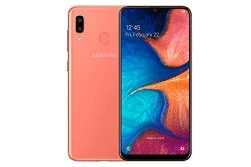 Samsung Galaxy A20e Dual-SIM 32GB 5.8-Inch HD+ 13MP Camera Android 9 Pie UK Version Smartphone – Coral (Renewed)
