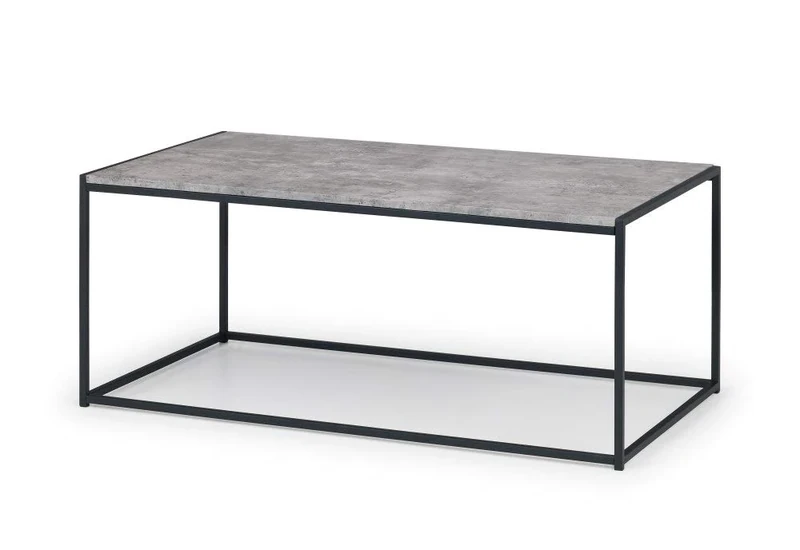 Julian Bowen Staten Concrete Coffee Table - Concrete/Black Tables