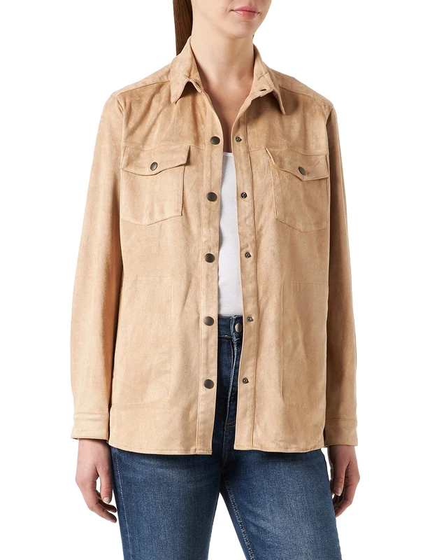 SPARKZ COPENHAGEN Women's HIRO Jacket, Beige (Sand 215), 10 (Size:M)