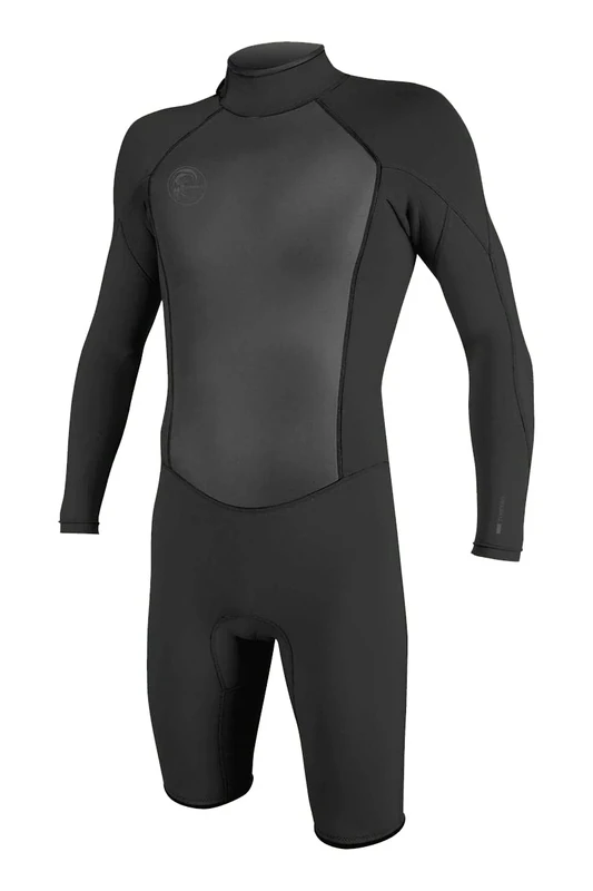 O'Neill Mens O'riginal 2mm Back Zip Long Sleeve Shorty Wetsuit - Black - Breathable