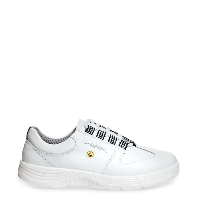 ABEBA 7131133 X-LIGHT ESD Shoe with Lace, O2, FO, SRC, White, Size 8