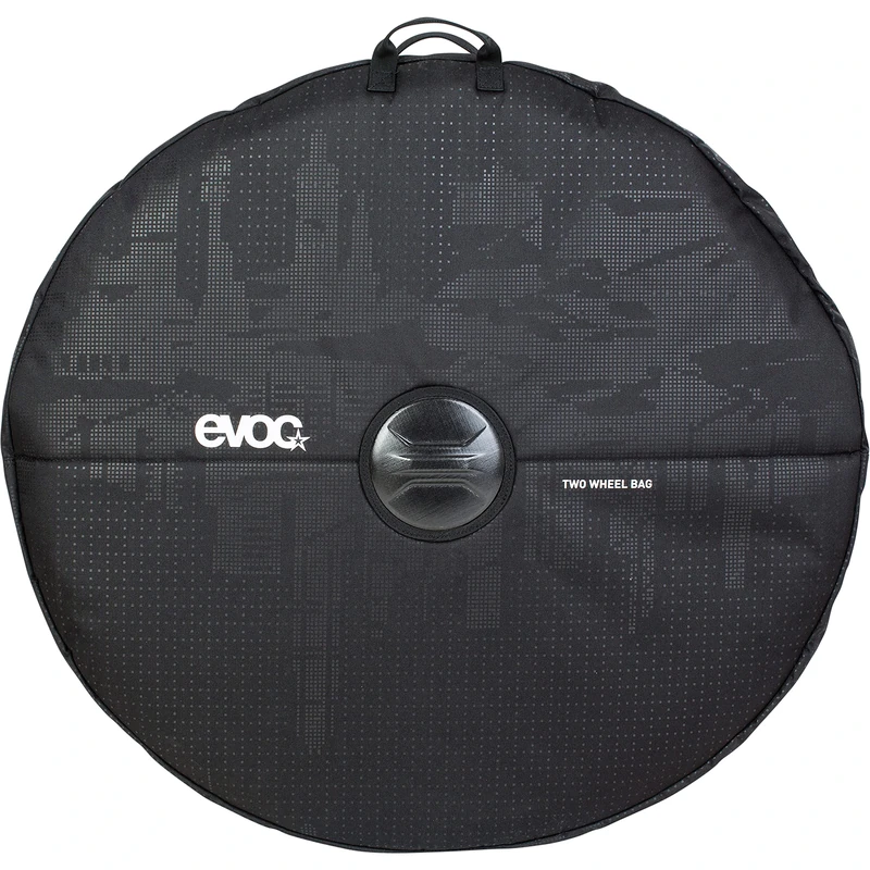 EVOC TWO WHEEL BAG for transporting bike wheels (wheel bag for two bike wheels, reinforced axle protection, integrated divider, practical carrying handles, suitable for 29" tyres), Black