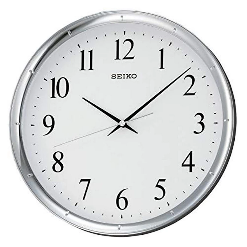 Seiko 12" Ultra-Modern Silver-Tone Wall Clock