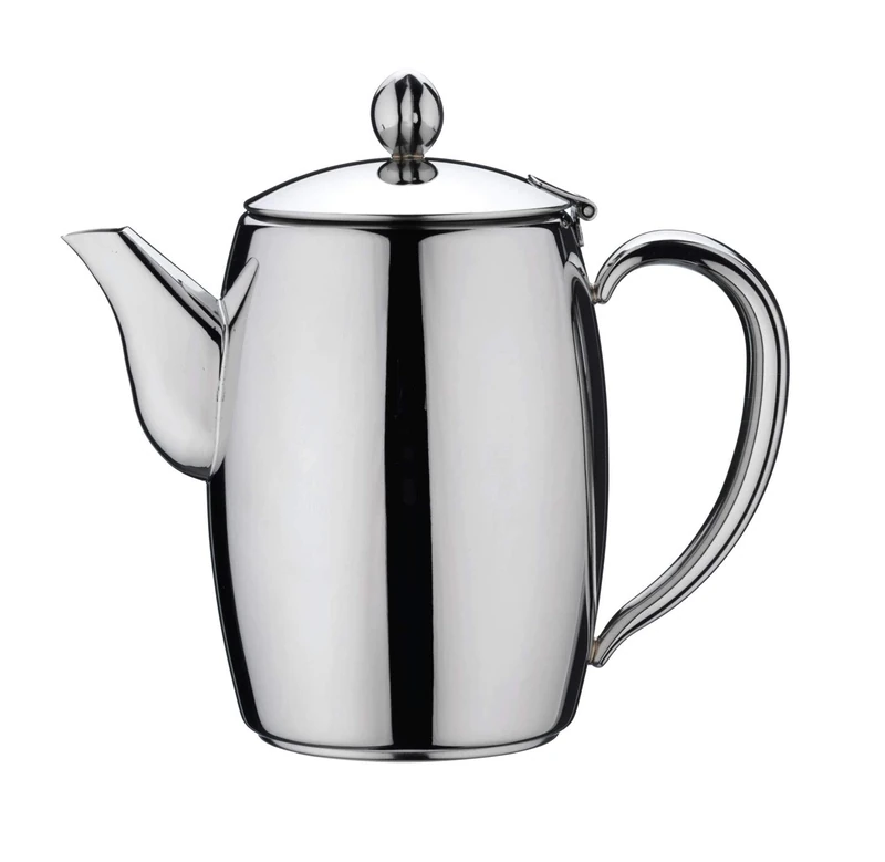 Café Stal BC-035 Café Stål Bellux Collection Premium Coffee Pot, 1 Liter, Mirror Polished Stainless Steel