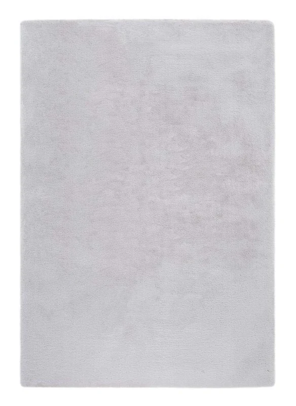 andiamo 702336 Deep-Pile Rug Soft Skin Imitation Lambskin Plain Grey Size: 120 x 170 cm