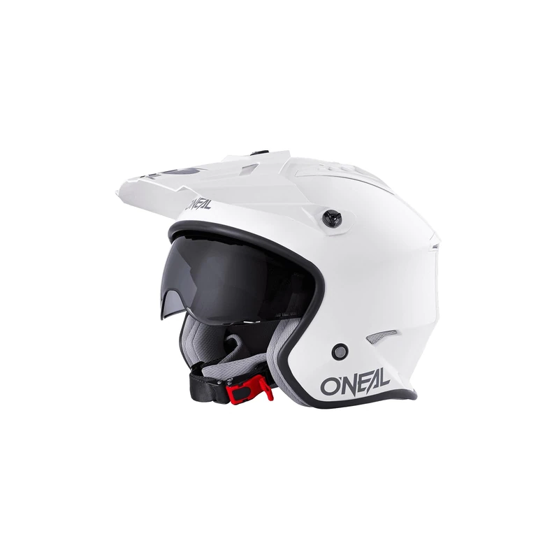 O'NEAL | Motorcycle-Helmet | Motocross Enduro | Safety standards ECE 22.05, ABS-shell, Integrated sun visor | Volt Helmet Solid | Adult | White | Size XS
