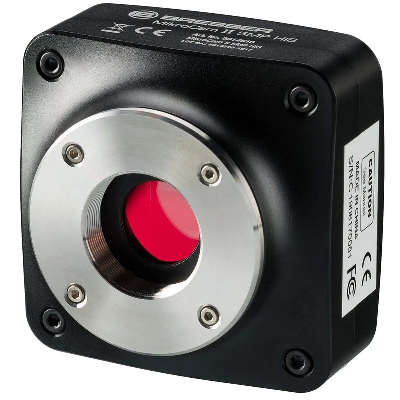 Bresser Microscope Camera MikroCamII 5MP HIS with light-sensitive low-noise Sony® IMX264 sensor and comprehensive software