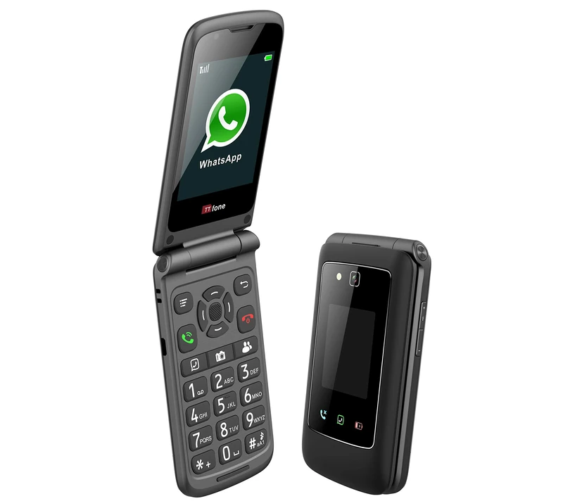 TTfone Titan TT950 Senior Flip Phone - WhatsApp Touchscreen