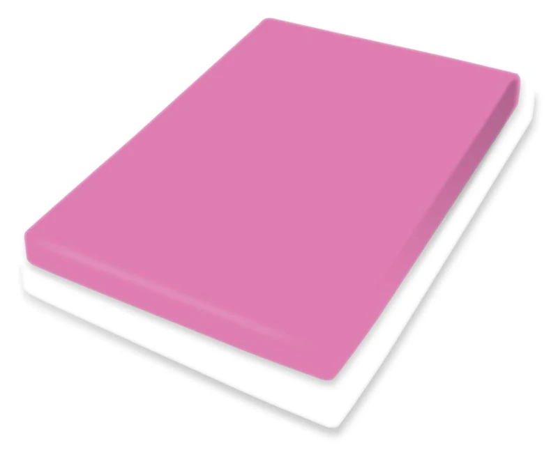 Bassetti Fitted Sheet, Cotton, Fuchsia, 180 x 200 cm, 200 x 220 cm