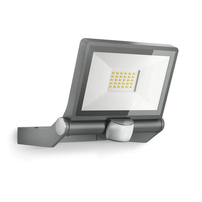 Steinel LED Outdoor Floodlight XLED ONE S Anthracite, 180° Motion Detector, 18.6 W, 2050 lm, Warm White, Aluminium