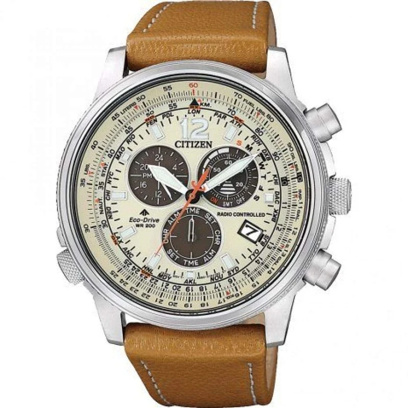 CITIZEN Analog CB5860-35X, Beige, Strip