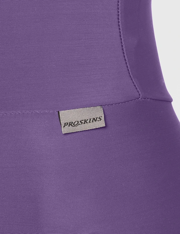 Proskins Women's Classic Slim, High Waisted Anti Cellulite Slimming Compression Leggings, deep purple, UK20