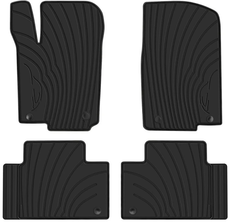 San Auto Car Floor Mats Fit for 2016-19 Mercedes-Benz GLE 350, 2017-19 Mercedes-Benz GLS 450, 2013-16 Mercedes-Benz GL350/GL450 Rubber Front & Rear Auto Floor Liners All Weather Heavy Duty Black