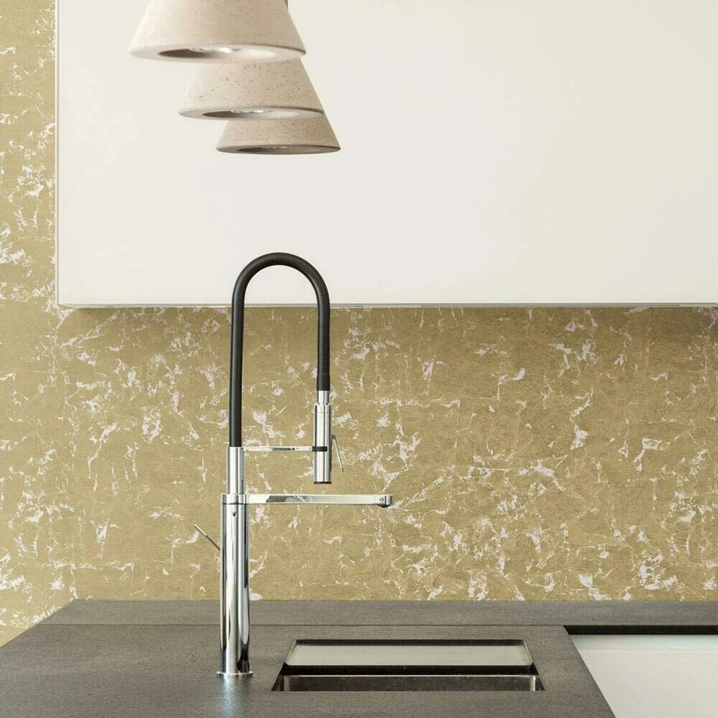 ROOMMATES Gold Foil Self Adhesive Wallpaper