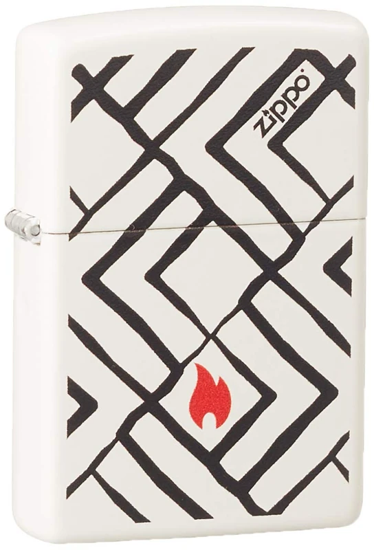 Zippo 60004364 Lighters, Brass, Base Wite Matte, Single - Image 1