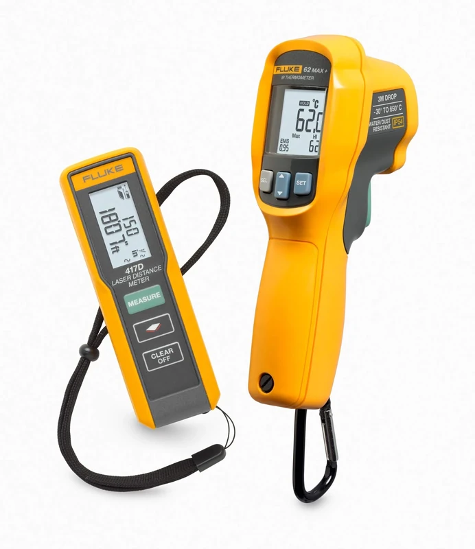 Fluke-417D/62Max Kit,417D Laser Distance Meter and 62Max+ IR Thermometer, FLUKE-417D/62MAX KIT