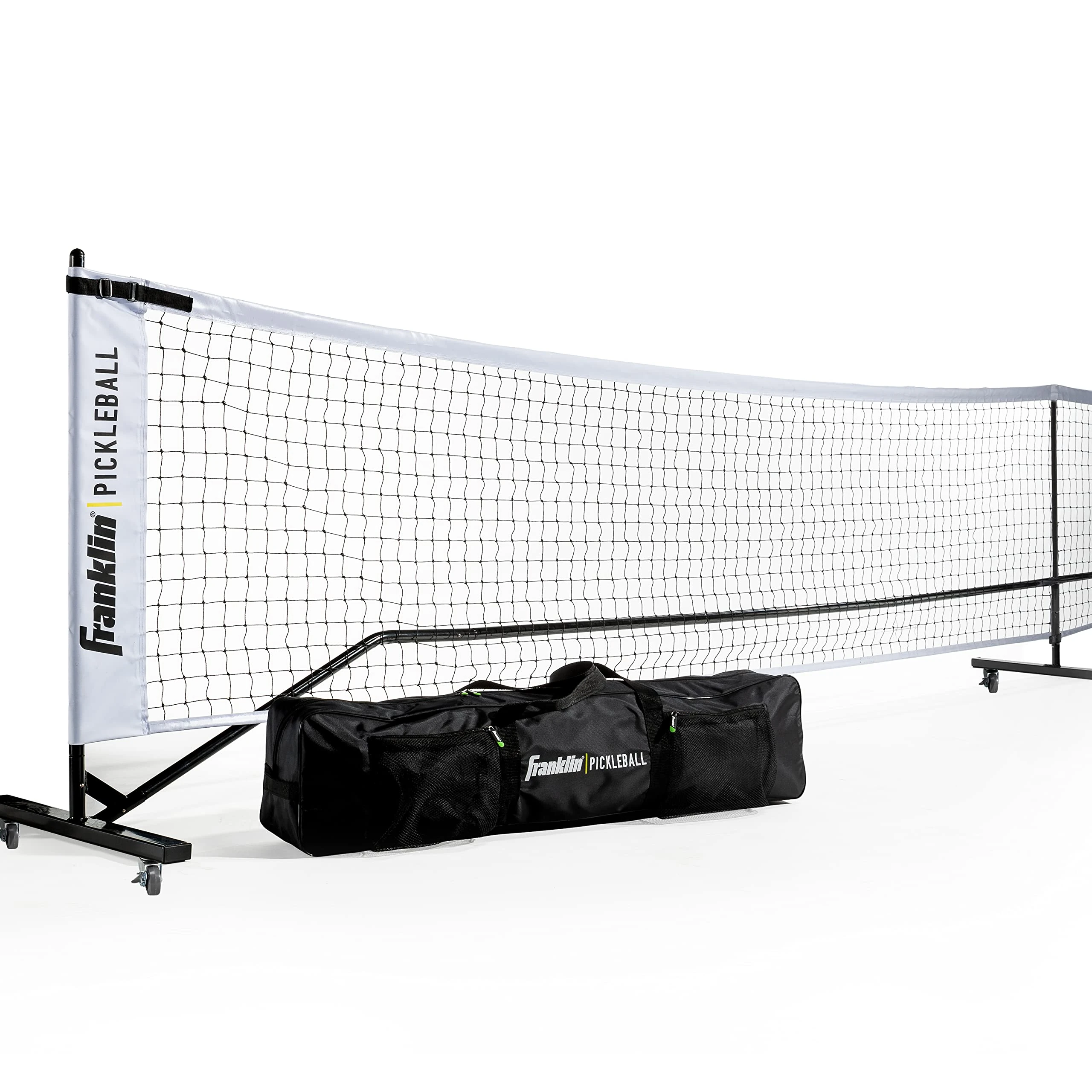 Franklin Sports Pickleball Net - Official Size with Wheels - Superior Portability