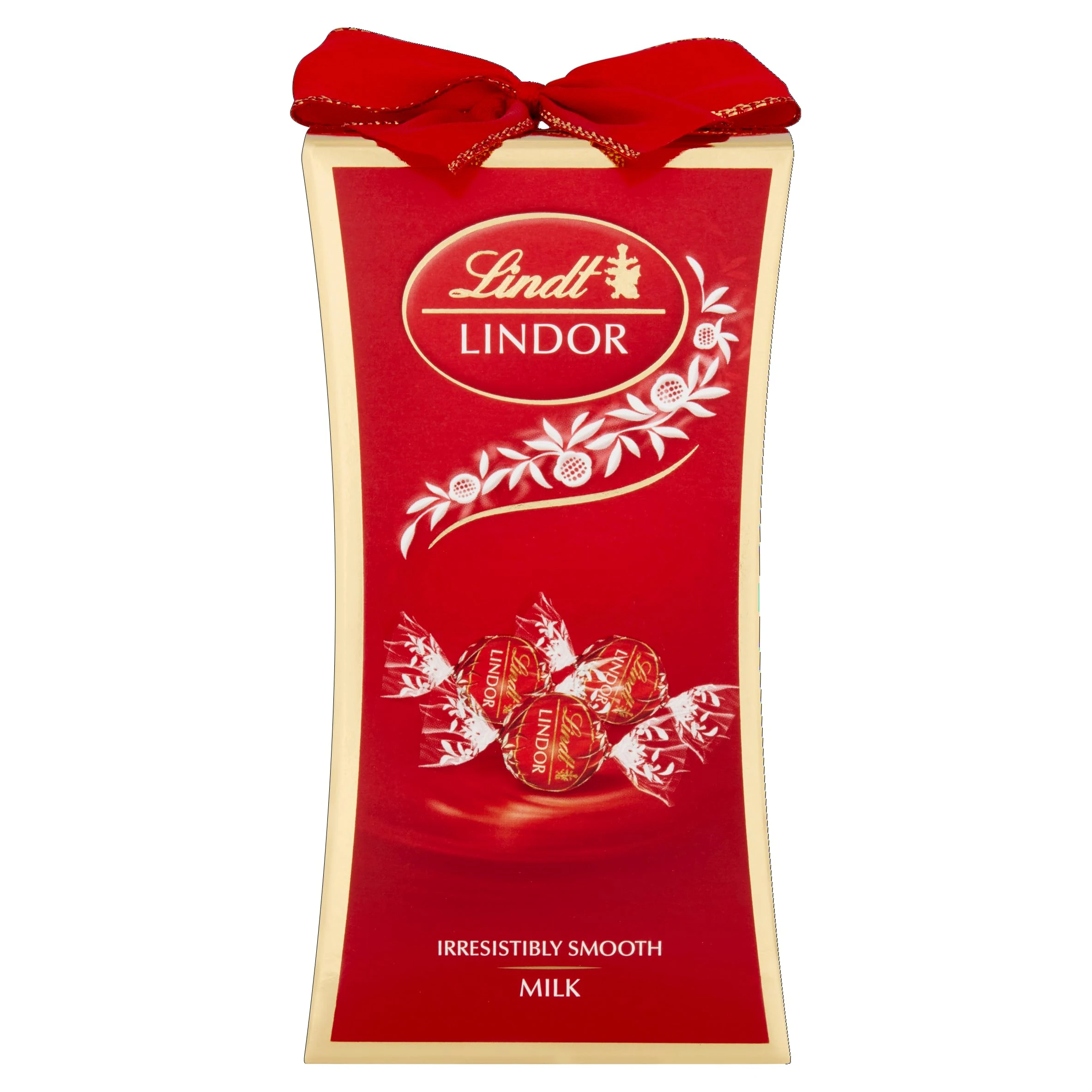 Lindt Lindor Milk Chocolate Bow Gift Box – 75g – Smooth Melting Truffles – 2025 Christmas, Gift for Him & Her, Birthday, Thank You