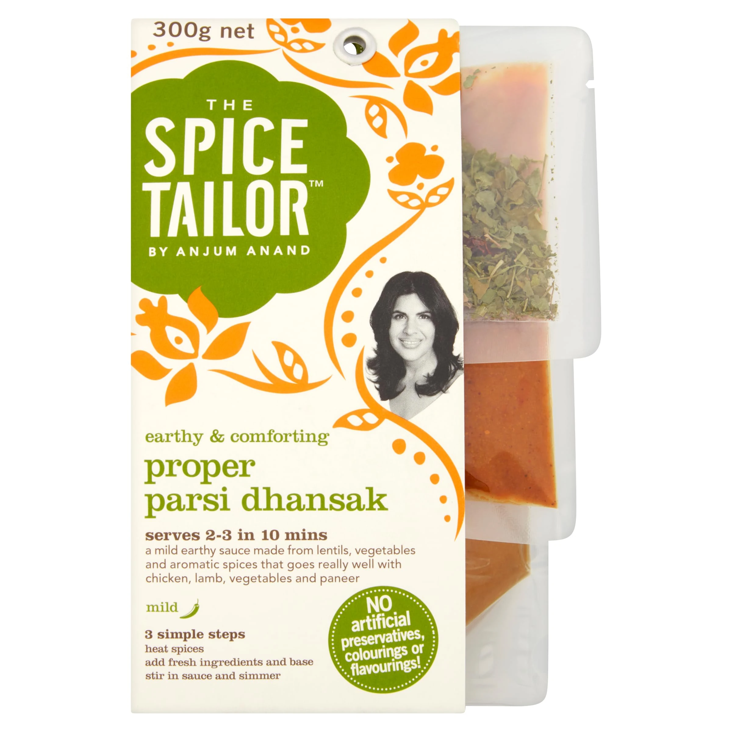 The Spice Tailor, Indian Curry Sauce Kits, Proper Parsi Dhansak, 300 g Packet (Pack of 1)