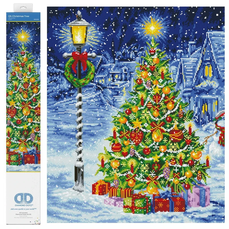 DIAMOND DOTZ Painting Kit: Oh Christmas Tree, 67x67cm