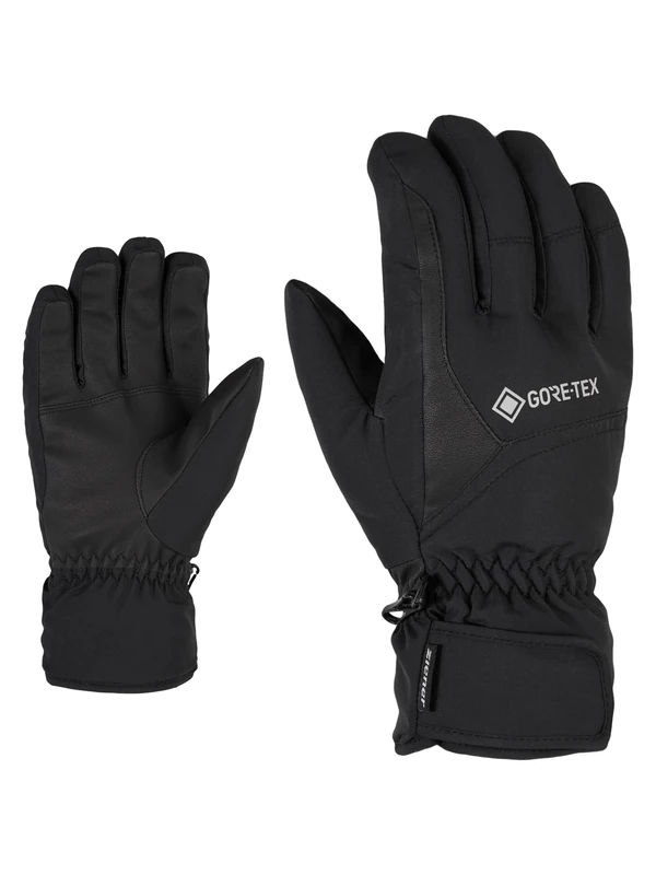 Ziener Gloves Garwen Men's Gore Tex Ski Gloves, mens, 801059, Black, 7