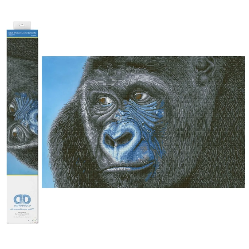 DIAMOND DOTZ Painting Kit: Kibali Western Lowland Gorilla, 100x65cm