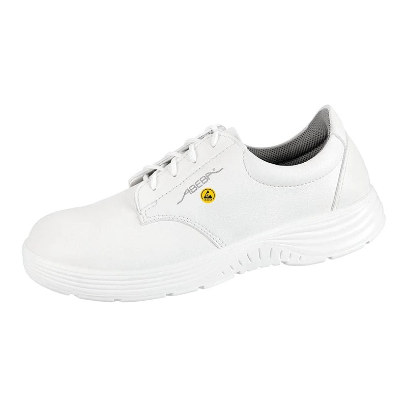 Abeba 7131126 X-Light ESD Shoe with Lace, O2, FO, SRC, White, Size 48