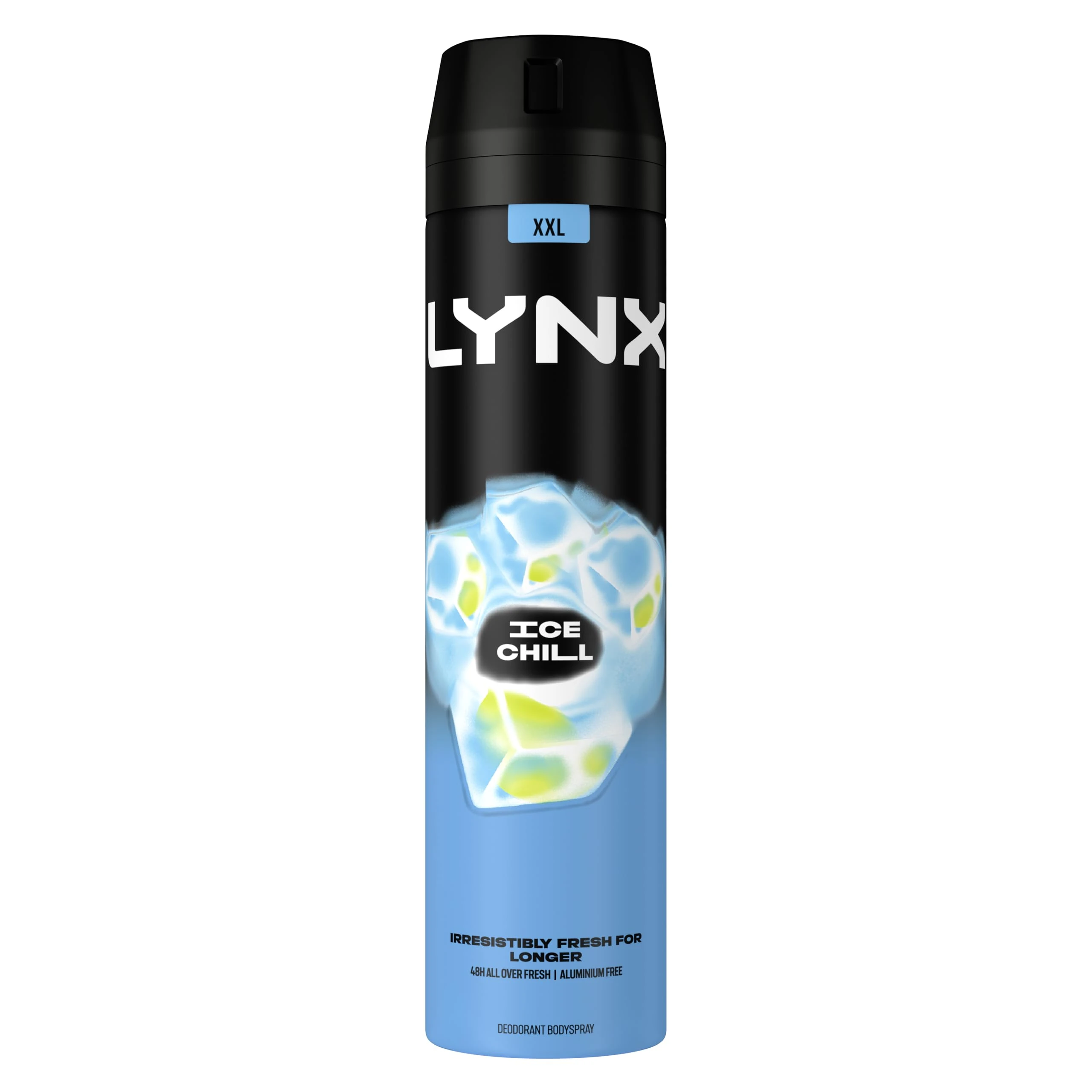 Lynx Men Ice Chill Deodorant Body Spray for 48 hours of odour-busting, high definition fragrance, with an iced mint & lemon scent 250 ml