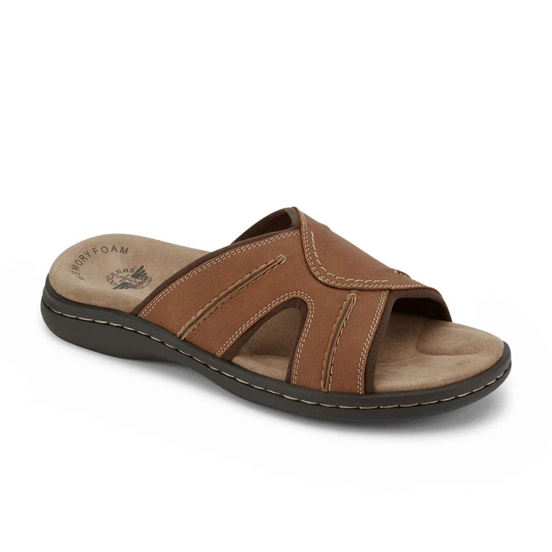 Dockers Men's Slide Sandal, Rust, 11 UK