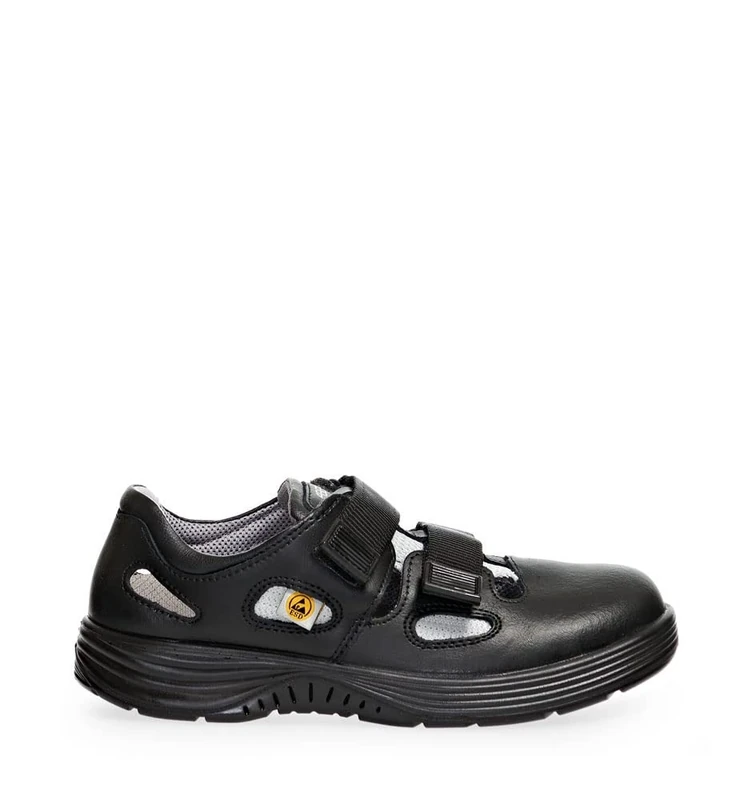 ABEBA 7131036 X-LIGHT ESD Sandals, S1, SRC, Black, Size 35