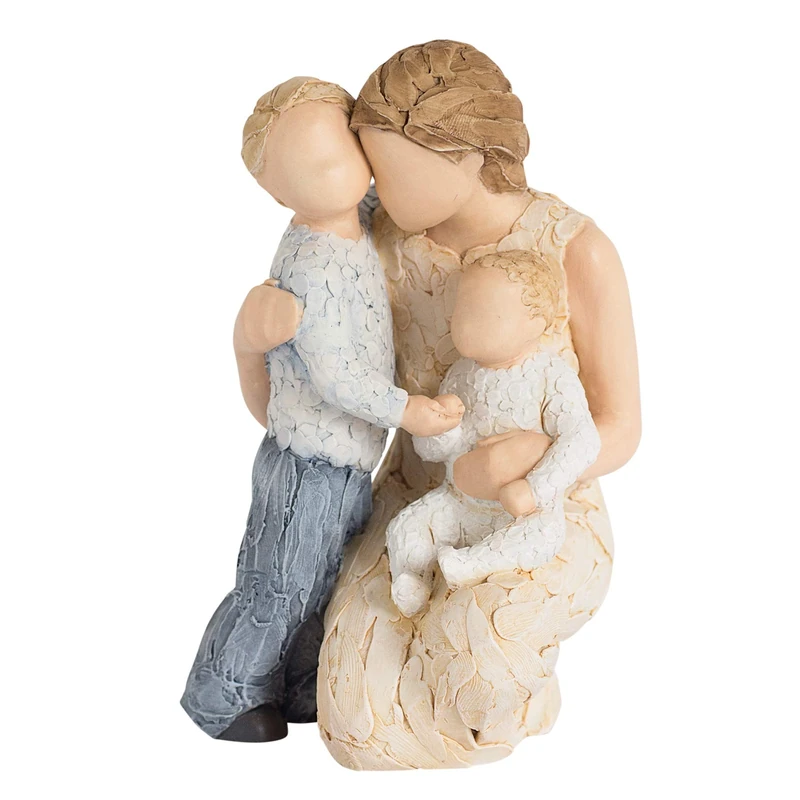 More Than Words 9603 Contentment Mother and Children Figurine - Image 1