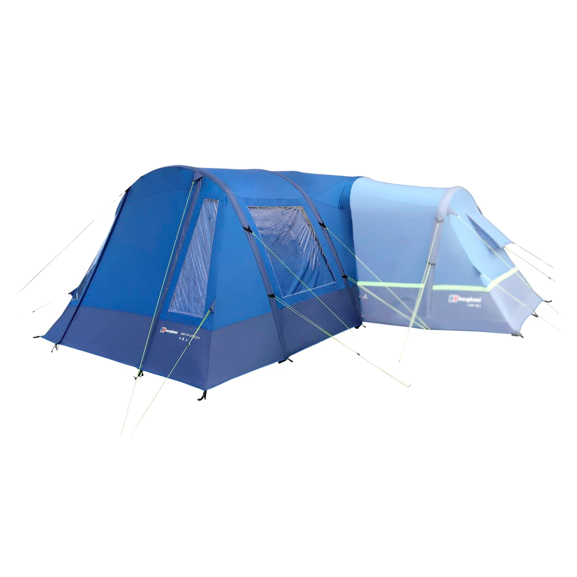 Berghaus Air Tent Porch with Removable Groundsheet, Inflatable, Easy to Pitch, Excellent Head Room, Tunnel Design, Awning, Extension, Ideal for use with Berghaus Air Range, 6000mm HH, Blue