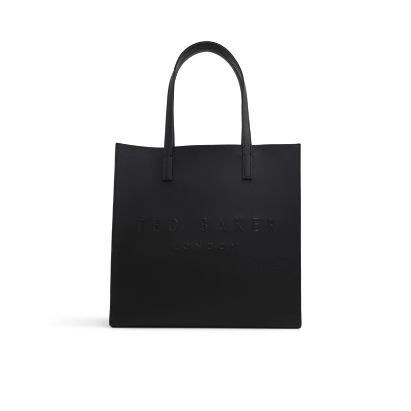 Ted Baker Womens Soocon Crosshatch Large Handbag Bags and Wallets Black One Size - Image 1