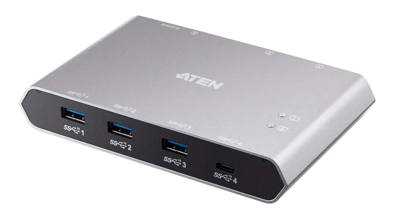 ATEN 2-Port USB-C Gen 2 Sharing Switch with Power Pass-through | US3342 UK | #1 KVM Market Leader