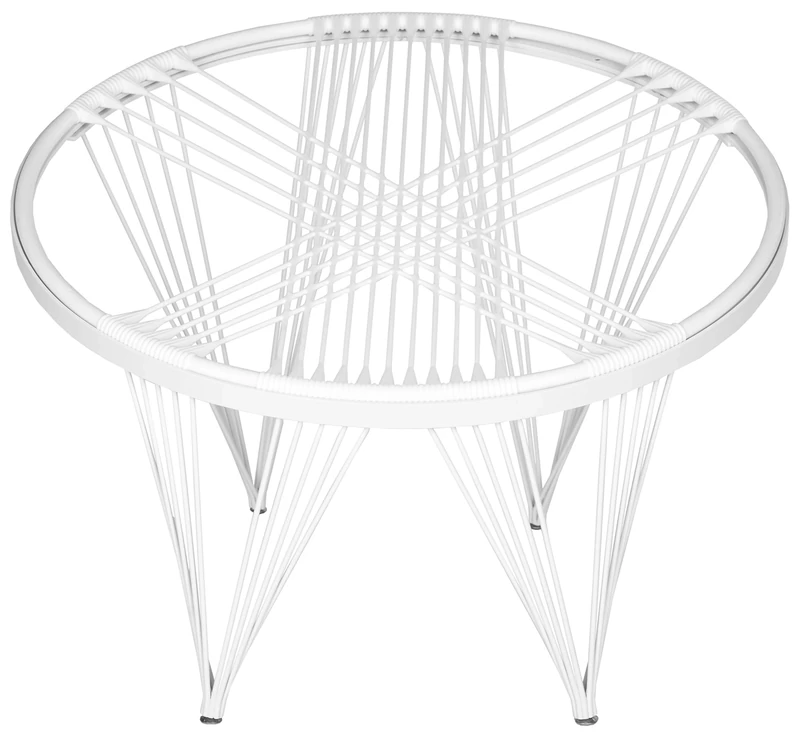 Safavieh Metal Launchpad Chair, in White and White