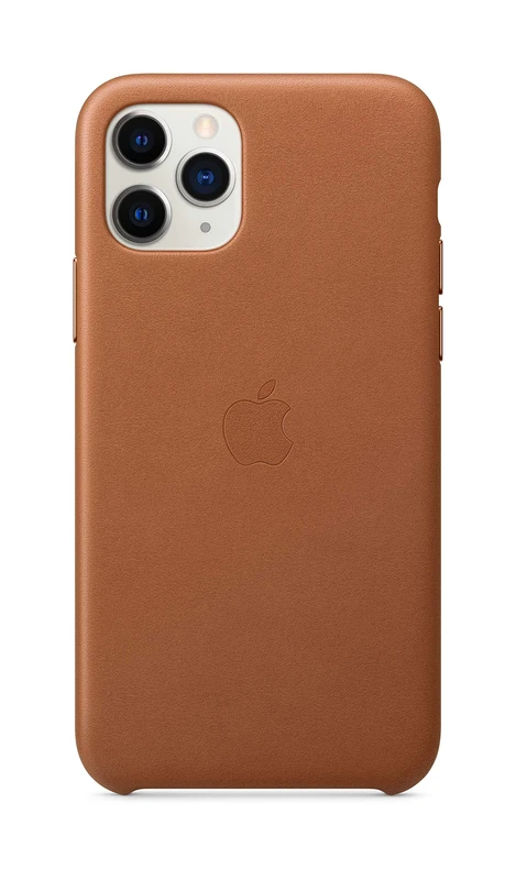 Apple Leather Case (for iPhone 11 Pro) - Saddle Brown - 5.85 inches