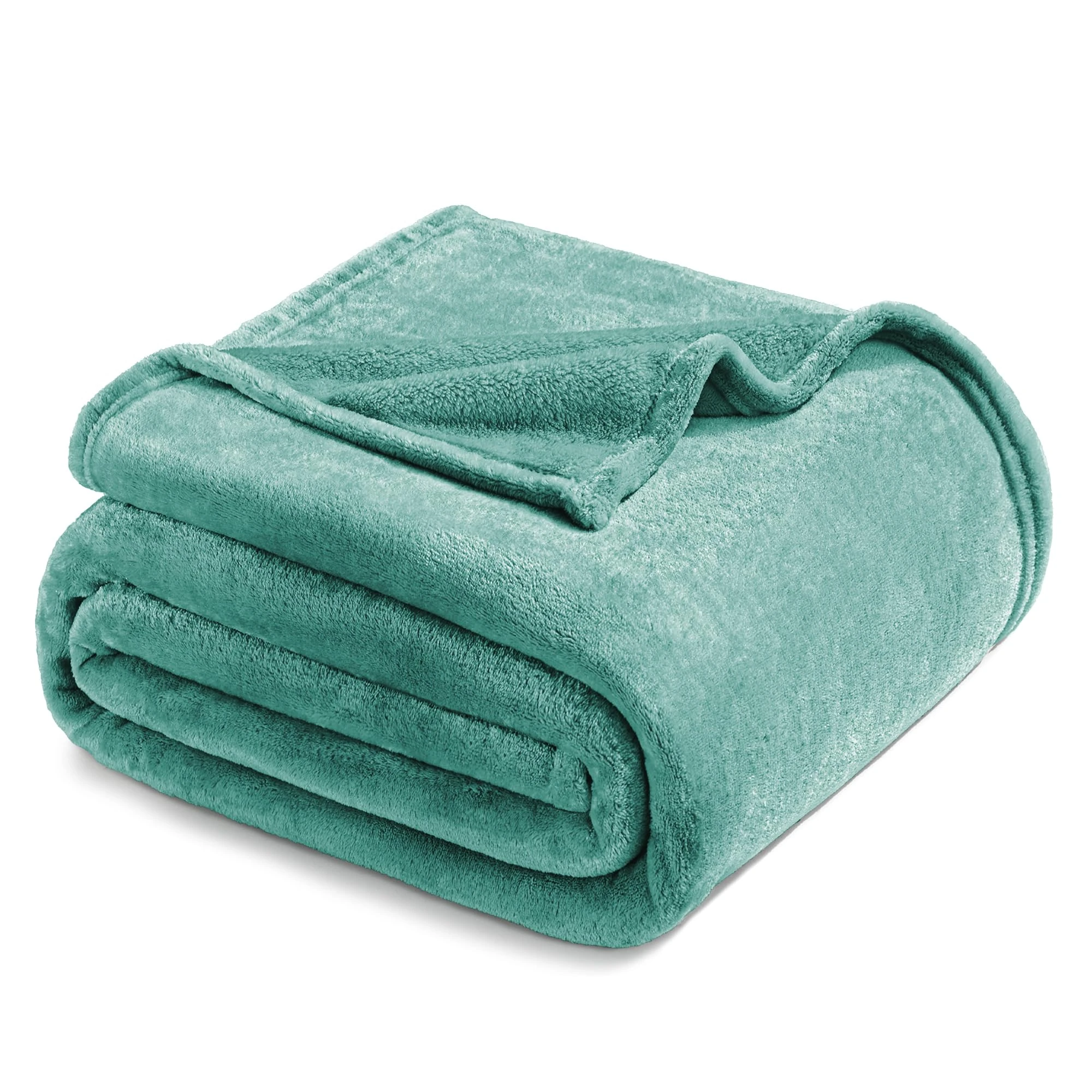 Exclusivo Mezcla Fleece Blanket Double Size for Bed, Super Soft and Warm, All Season Use, Cozy, Plush, Lightweight, 230x168 CM, Celadon