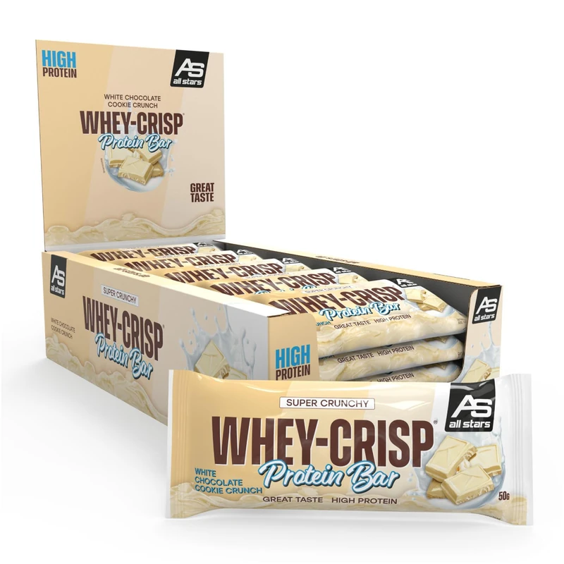 ALL STARS Whey-Crisp Protein Bar - White Chocolate Cookie Crunch - Image 1