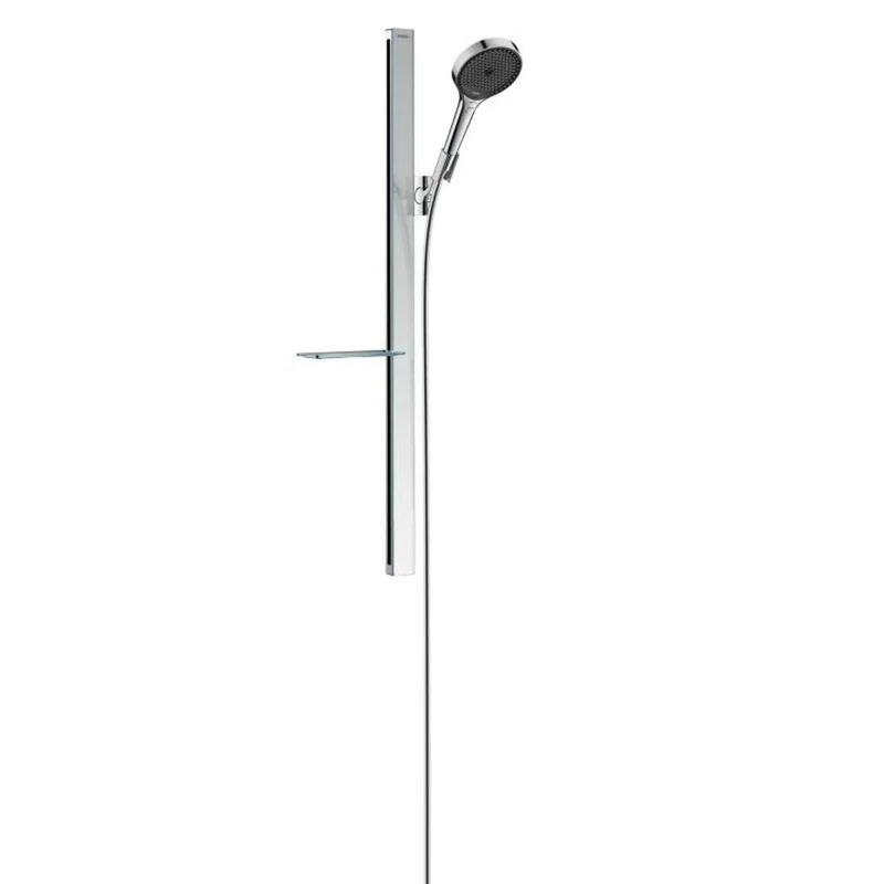 hansgrohe 27671000 Rainfinity Shower set 130 3 Sprays with Shower Rail 90 cm and soap dish, Chrome