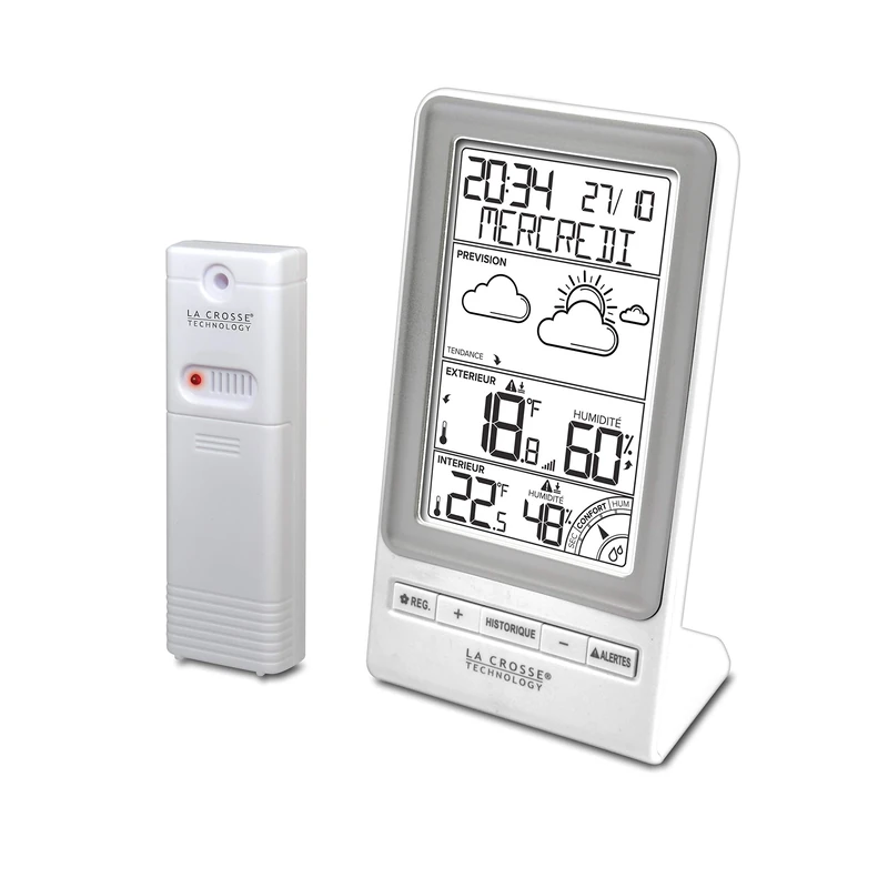 La Crosse Technology La Crosse Technology WS6819 Forecast, Temperature Alerts and Weather Station Comfort Index, Silver
