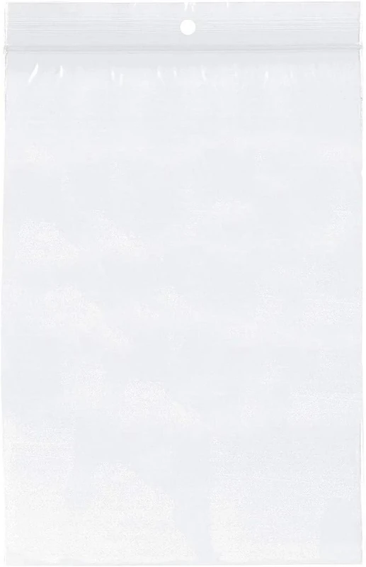Raadhuis Plastic Bag Resealable 230 x 320 mm Without Writing Surface 10 x 100 Pieces Hanghole and Reinforcement Wire