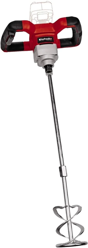 Einhell 4258760 Power X-Change Cordless Paint and Plaster Mixer, 18 V Electric Mixing Paddle For Paint, Plaster, Cement, Concrete And Mortar, Red/Black, TE-MX 18 Li Solo Stirrer (Battery Not Included)