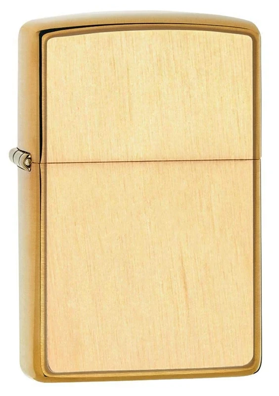Zippo - Woodchuck Birch - Birch Emblem Attached, Brushed Brass - Windproof Lighter, refillable, in gift box