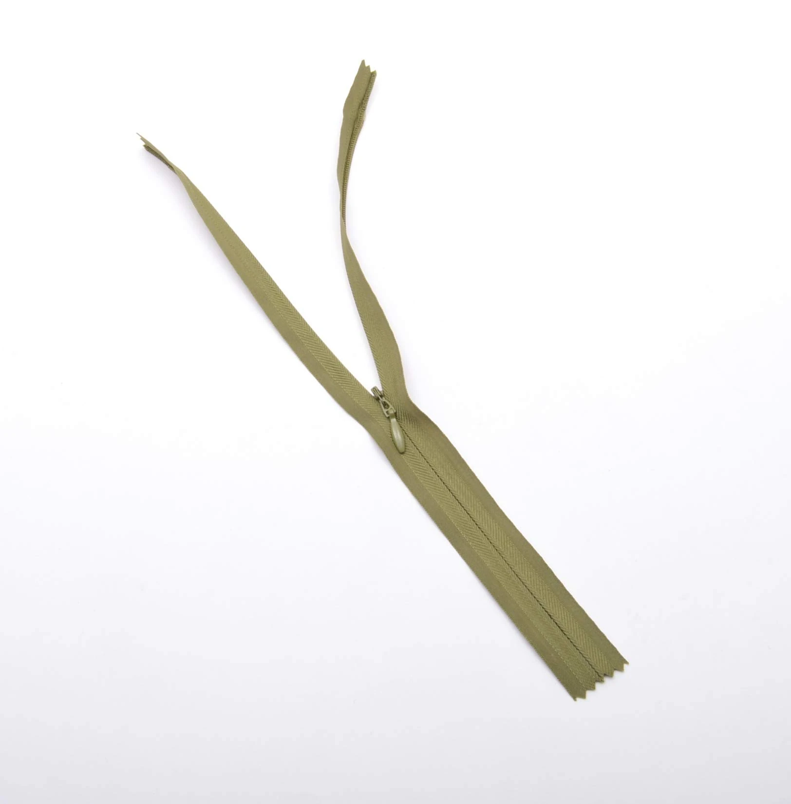 Trimz Adjustable Invisible Zip, Olive, 25cm